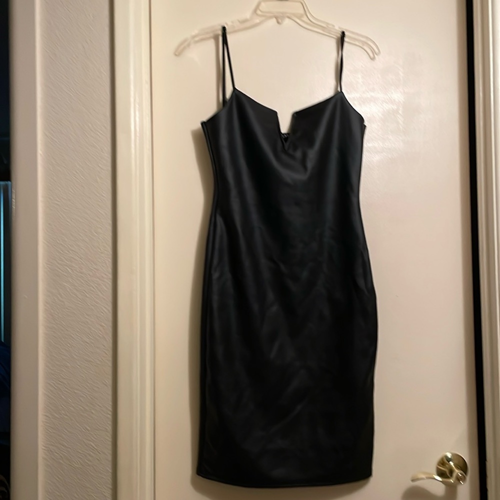 Sexy PU Bodycon Dress (Restock)